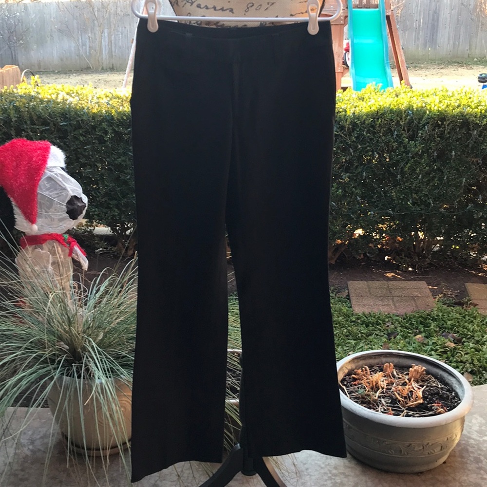 Banana Republic Martin Fit Black Slacks Sz 6S